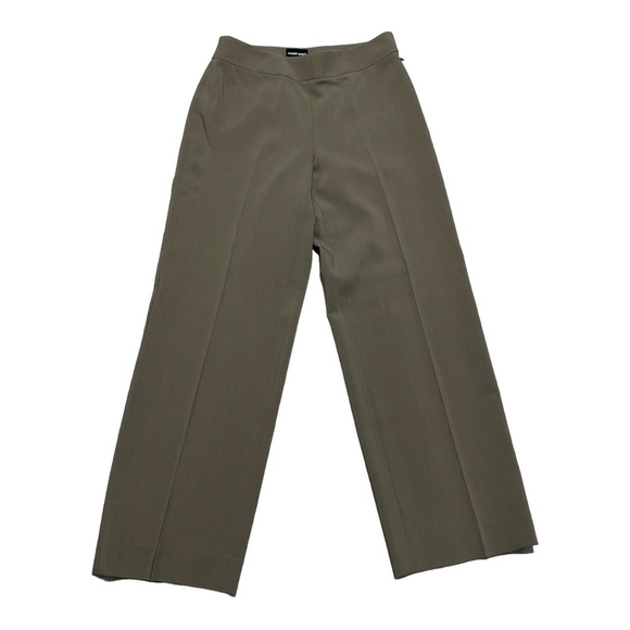Armani Wool Wide Leg Trousers High Waist Size 8